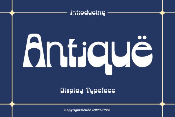 Antique: The Bold Retro Display Font for Timeless Projects