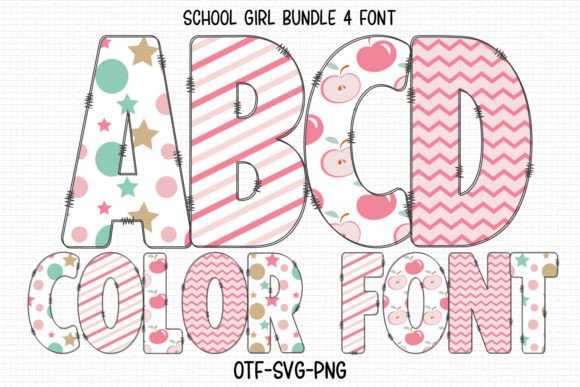 Bring Joy to Your Projects with the School Girl Color Font