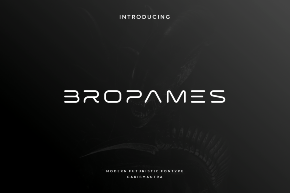 Bropames: The Futuristic Font for Modern Branding