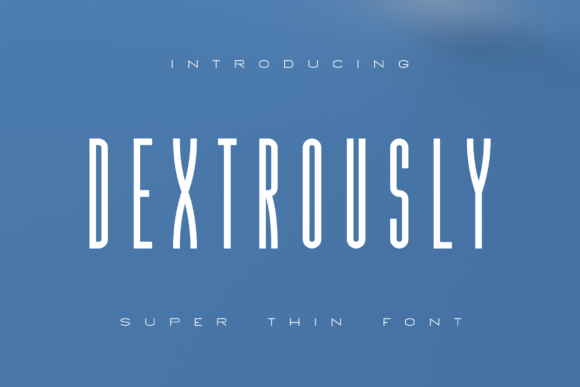 Dextrously: The Slim, Legendary Font for Vintage Charm