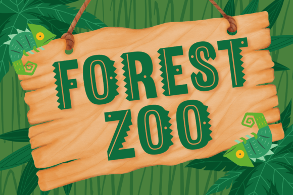 Forest Zoo: A Creative Font for Playful Design Projects