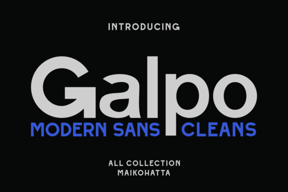 Galpo: The Bold Sans Serif for Modern Branding