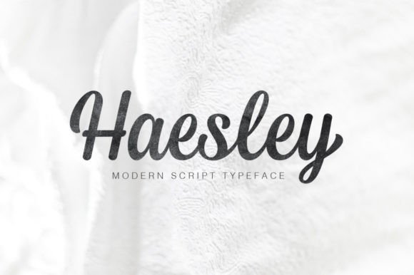 Haesley: A Modern Script Font for Elegant Design