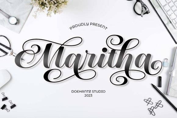 Maritha: A Handwritten Font with Vintage Soul