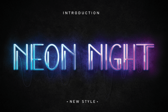 Neon Night: Your Key to Cool, Trendy Typography