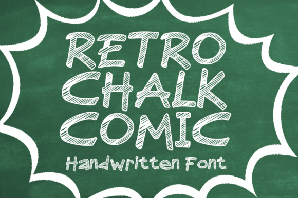 Retro Chalk Comic: Capturing Classic Chalk Display Charm