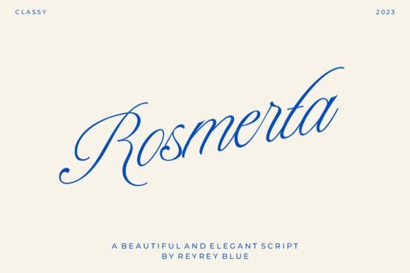 Rosmerta: The Vintage Script Font for Elegant Branding