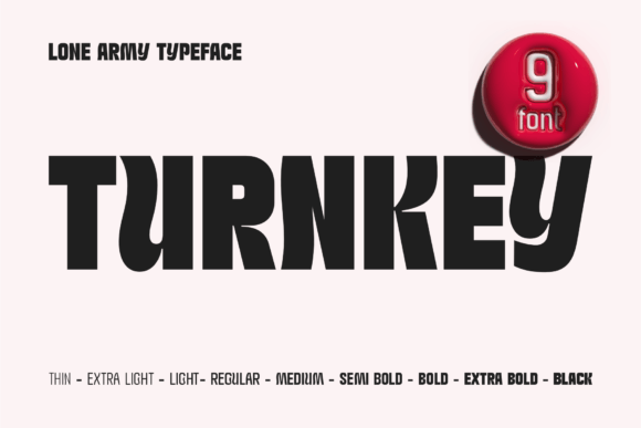 Turnkey Font: A Modern Retro Typeface for Vibrant Brands