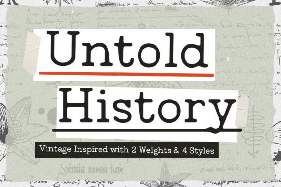 Untold History: A Typewriter Font That Bridges Past and Present