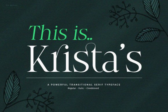 Why Krista's Is the Elegant Serif Your Brand Needs