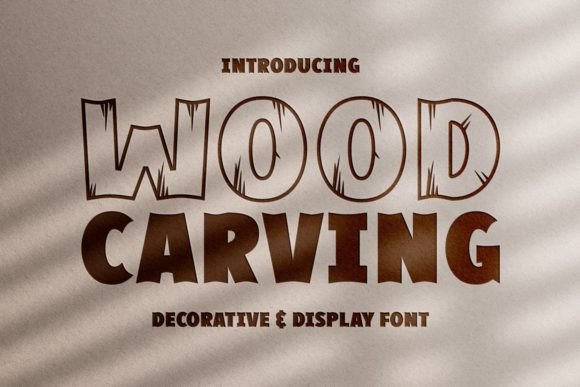 Wood Carving: A Typeface That Brings Rustic Craft to Modern Design